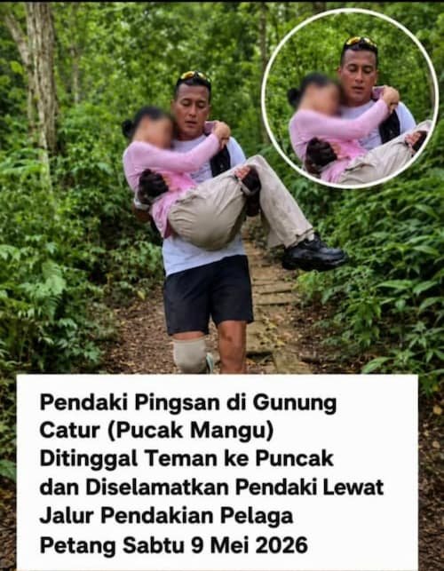 Viral! Pendaki Remaja Pingsan di Gunung Catur Bali, Ditinggal Teman Demi Kejar Puncak